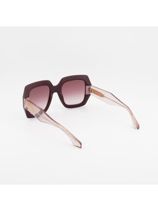 ETRO 0011/S 0LHF 3X Sunglasses Burgundy Square Frame, Mauve Lenses main image 7